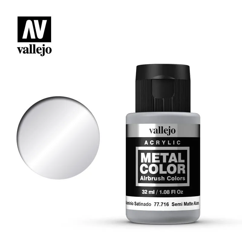 Vallejo Metal Color Semi Matte Aluminium 32ml