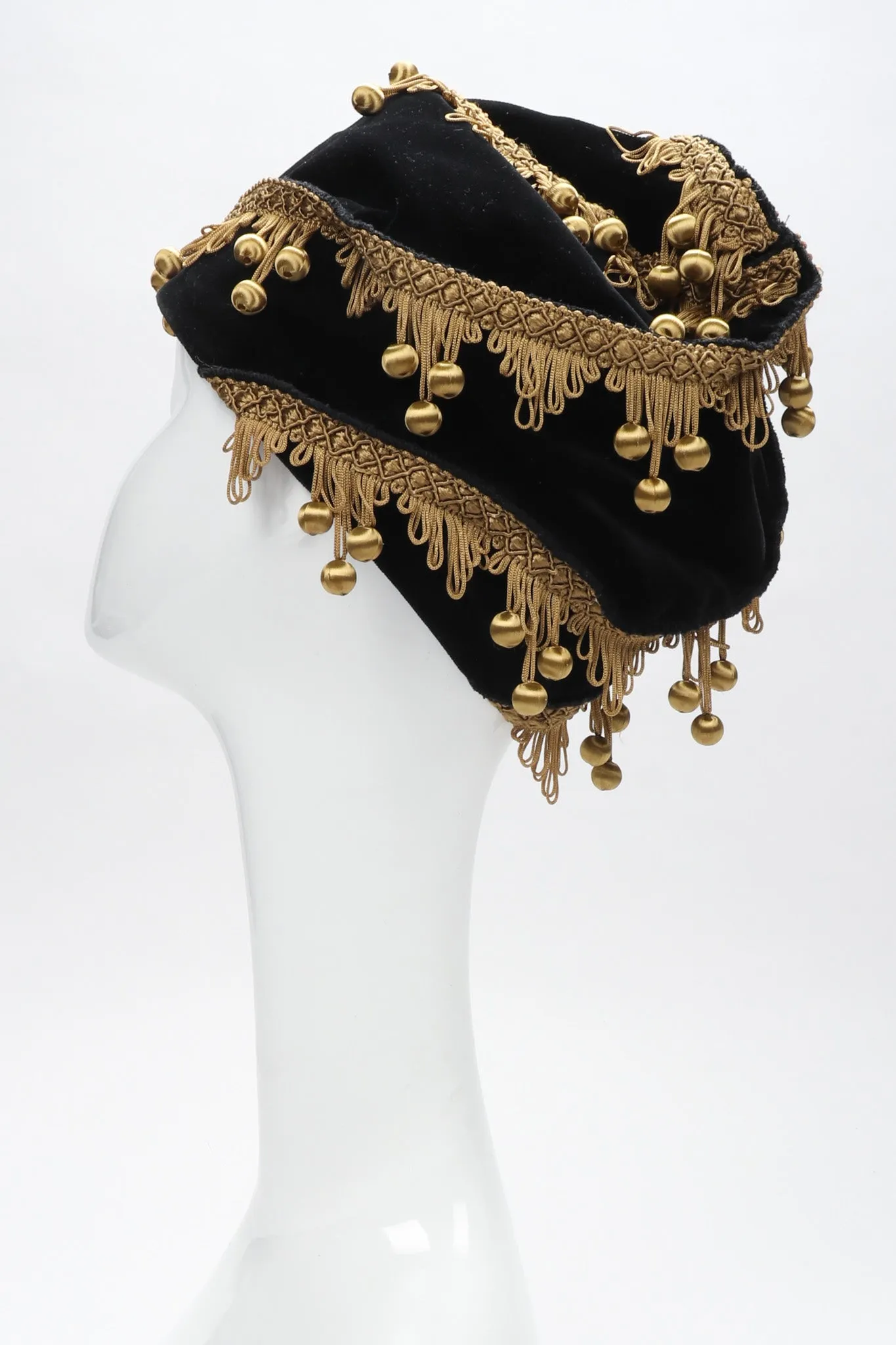 Velvet Ball Fringe Hat