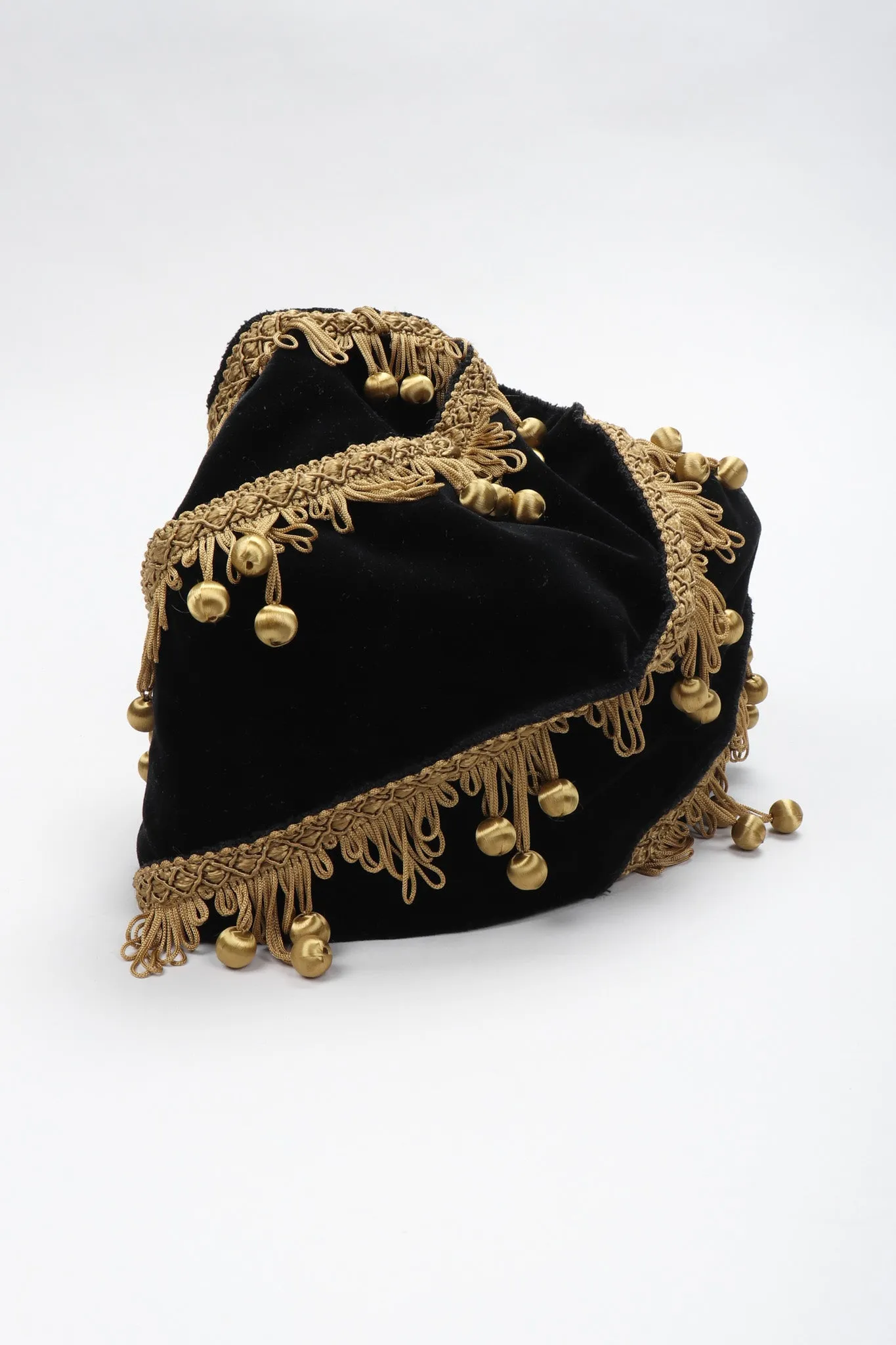 Velvet Ball Fringe Hat