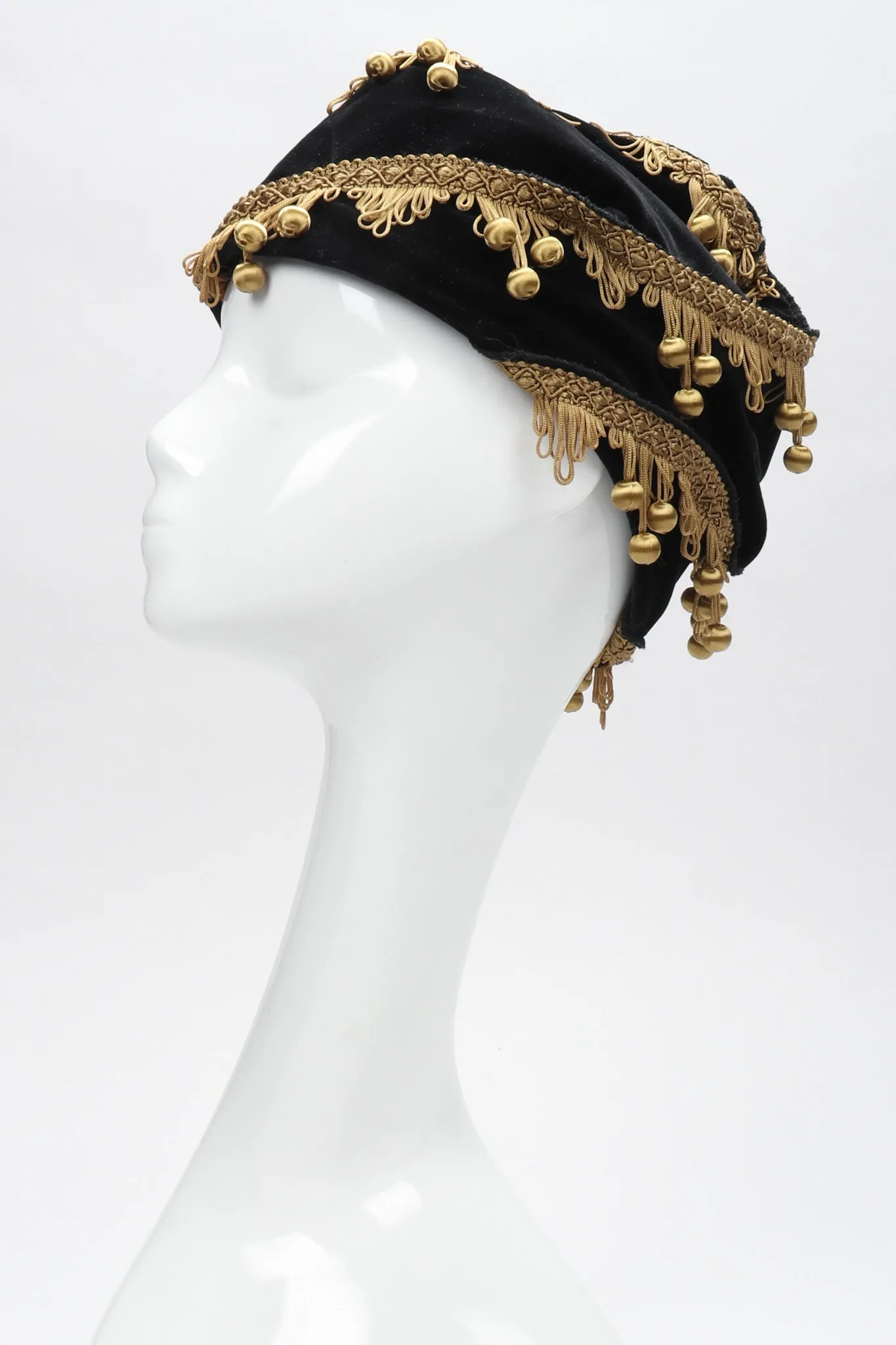 Velvet Ball Fringe Hat