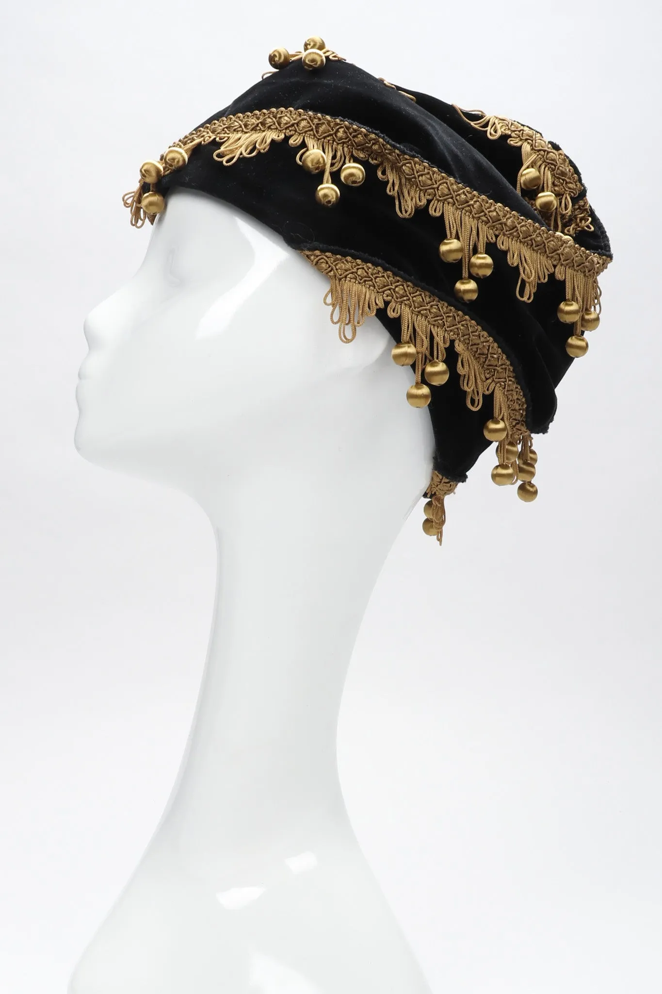 Velvet Ball Fringe Hat