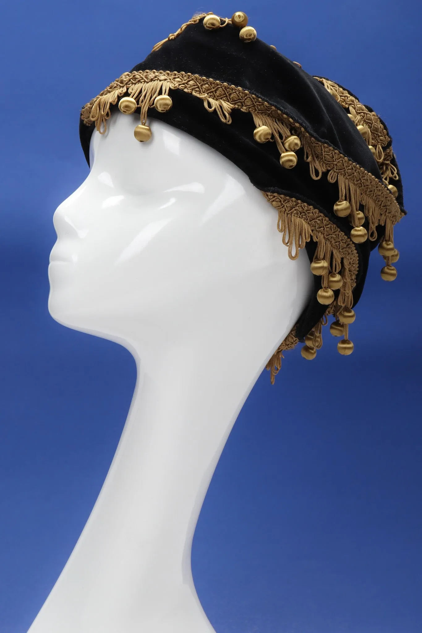Velvet Ball Fringe Hat