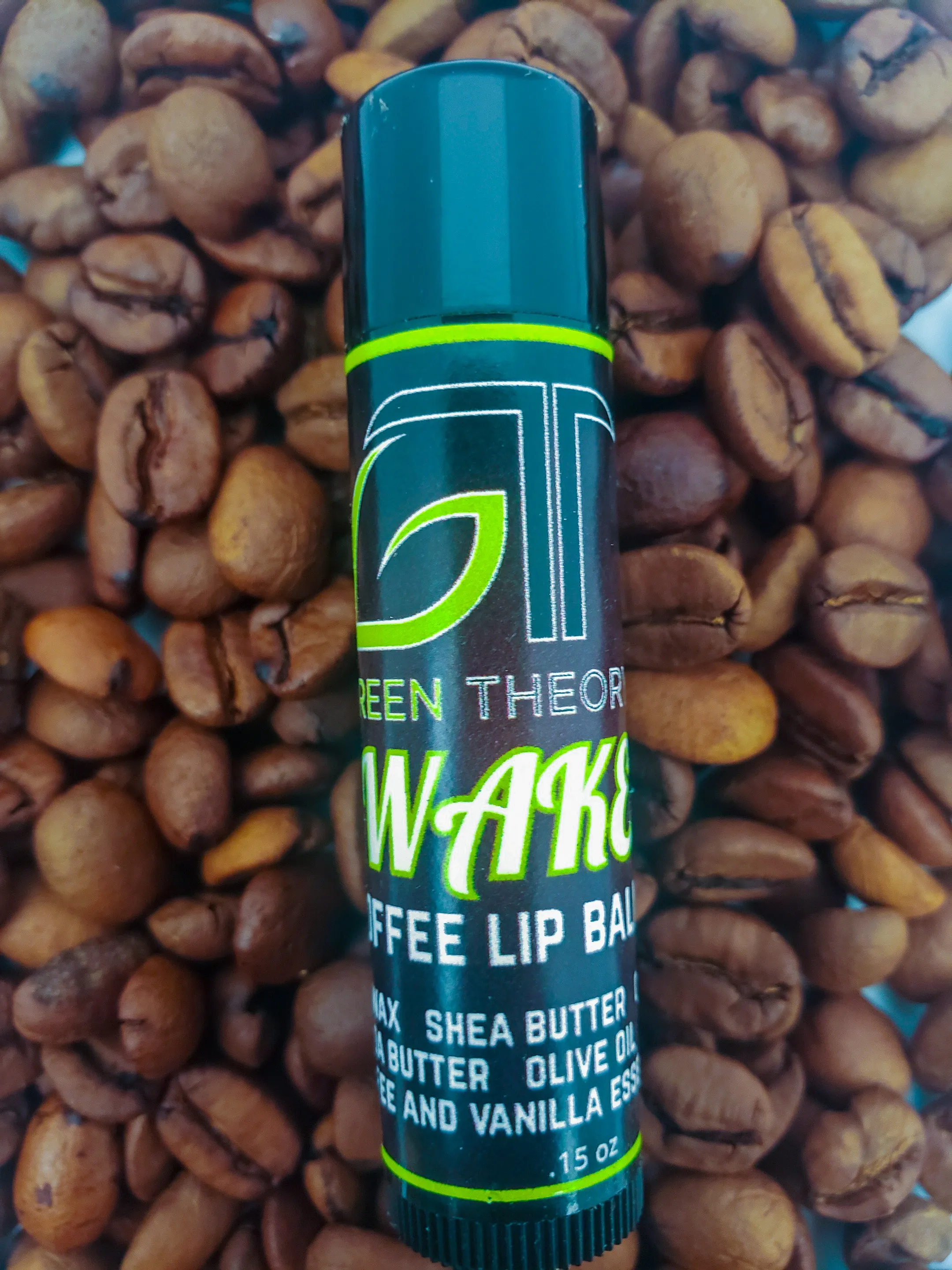 Wake All Natural Coffee and Vanilla Lip Balm