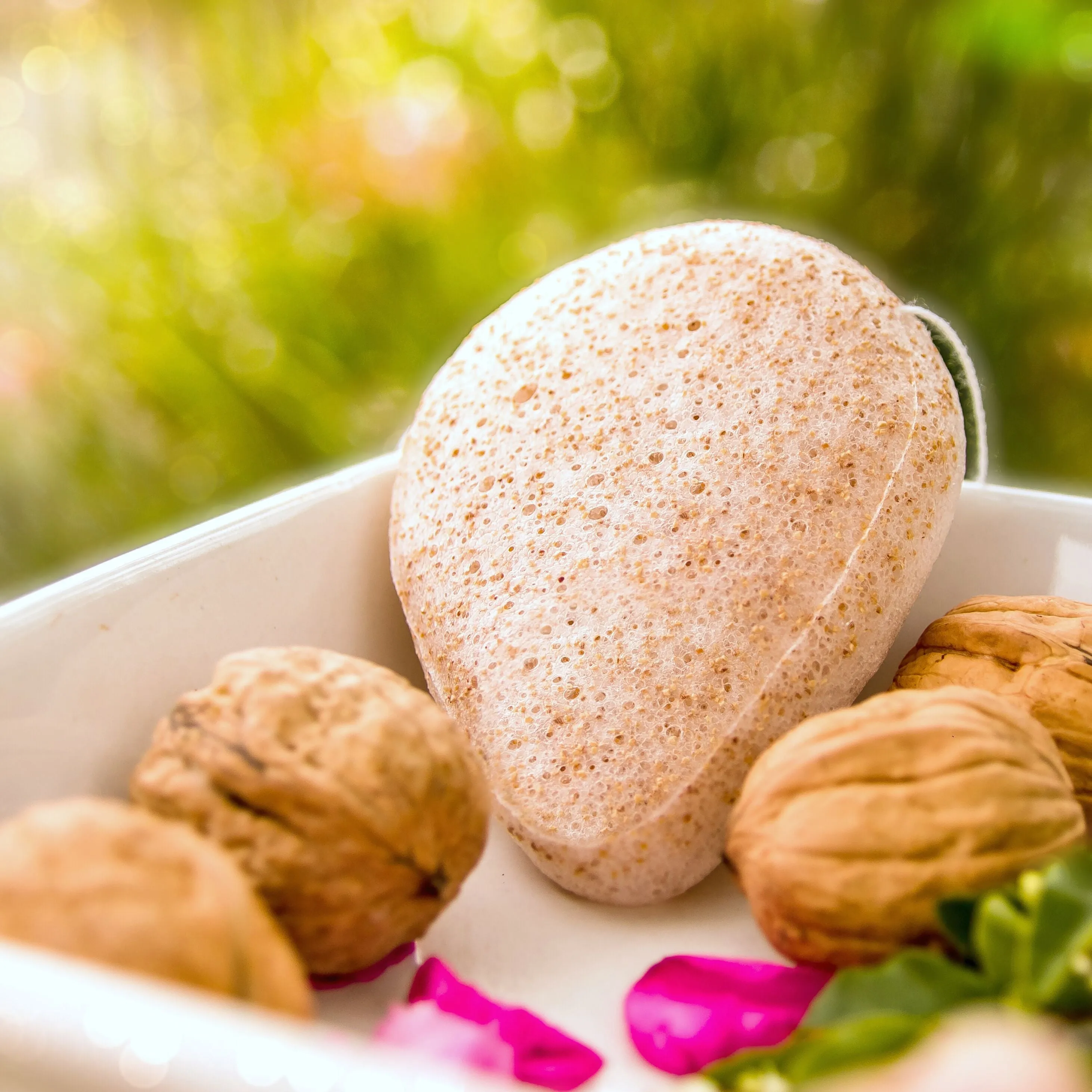 Walnut Konjac Sponge (Face & Lip Scrub)