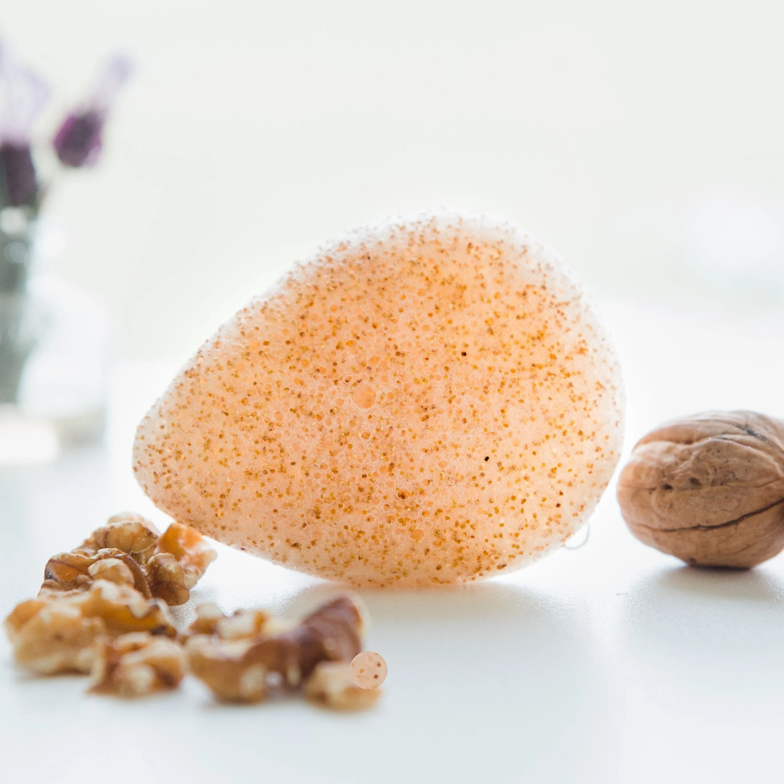 Walnut Konjac Sponge (Face & Lip Scrub)