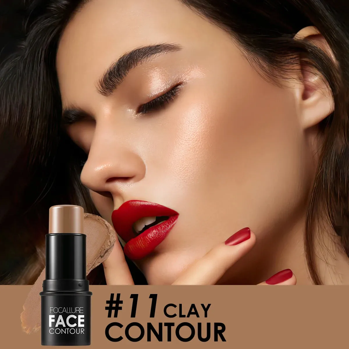 Waterproof Shimmer Face Stick – Bronzer, Highlighter, Contour
