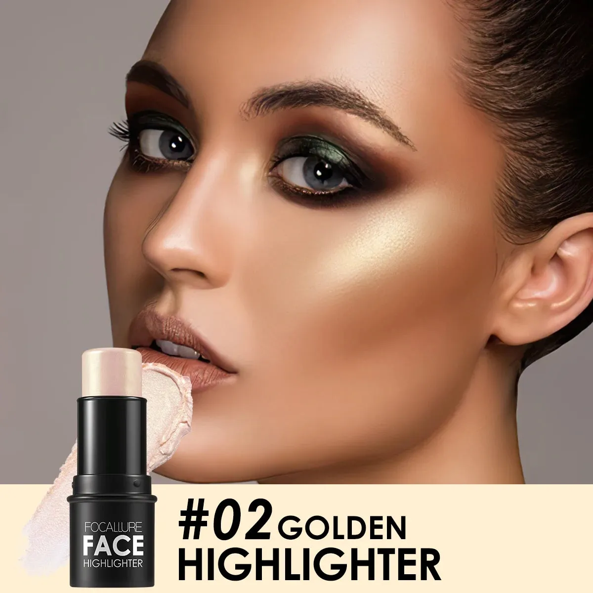 Waterproof Shimmer Face Stick – Bronzer, Highlighter, Contour