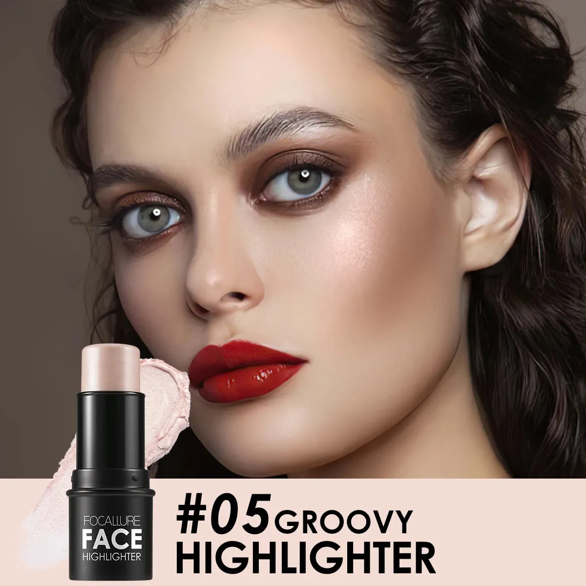 Waterproof Shimmer Face Stick – Bronzer, Highlighter, Contour