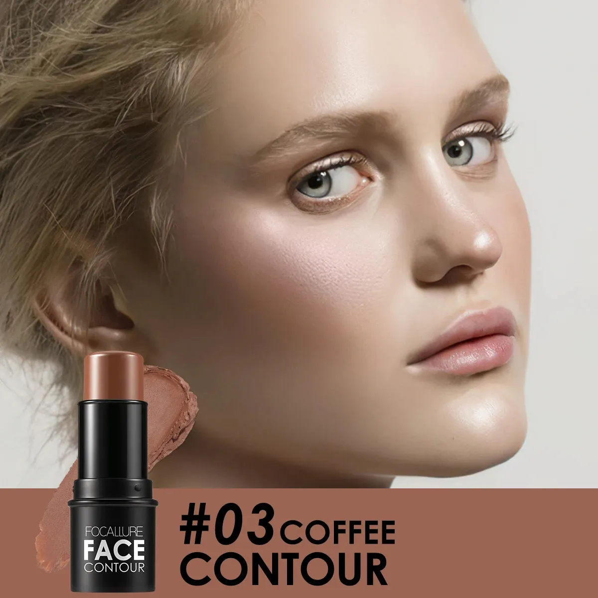 Waterproof Shimmer Face Stick – Bronzer, Highlighter, Contour