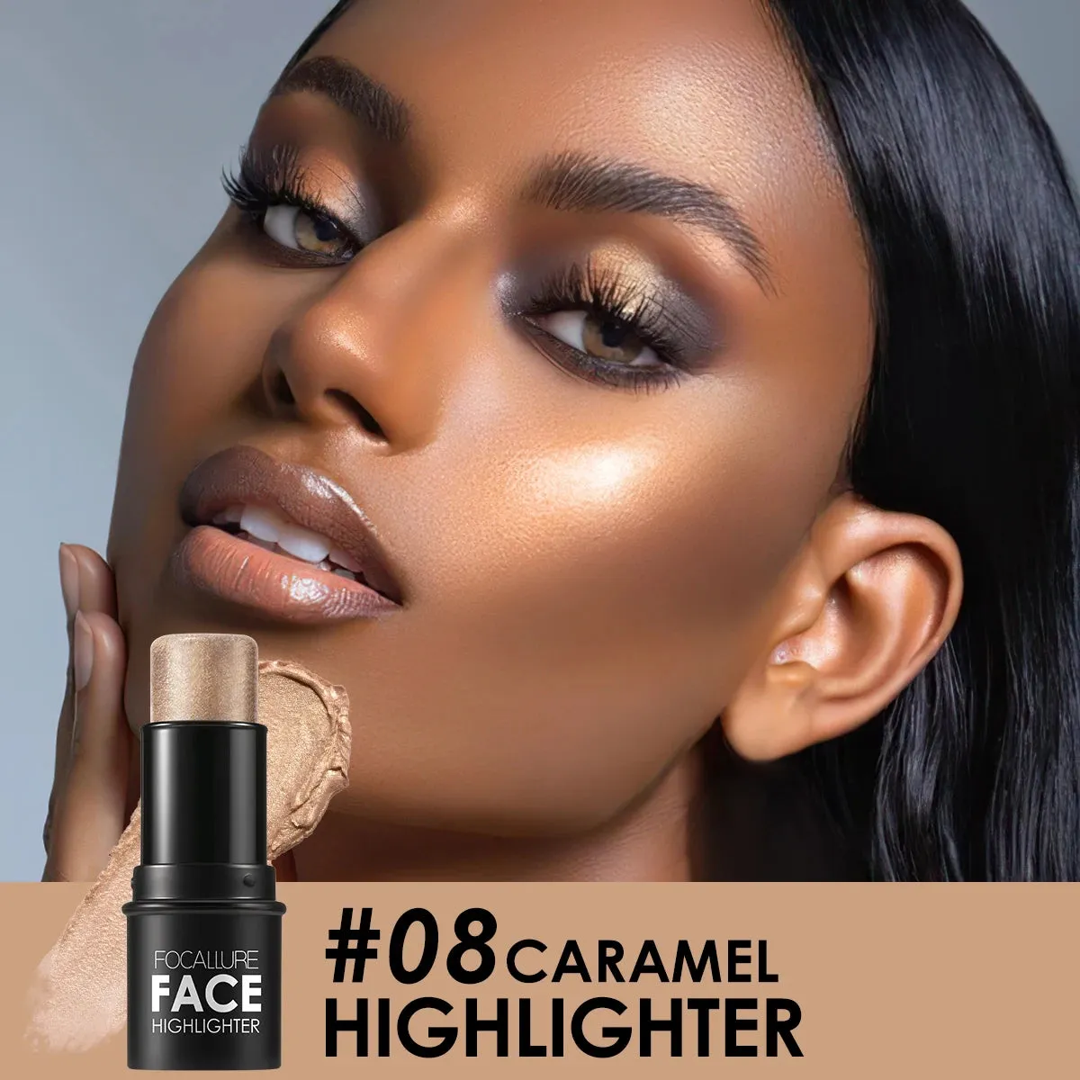 Waterproof Shimmer Face Stick – Bronzer, Highlighter, Contour