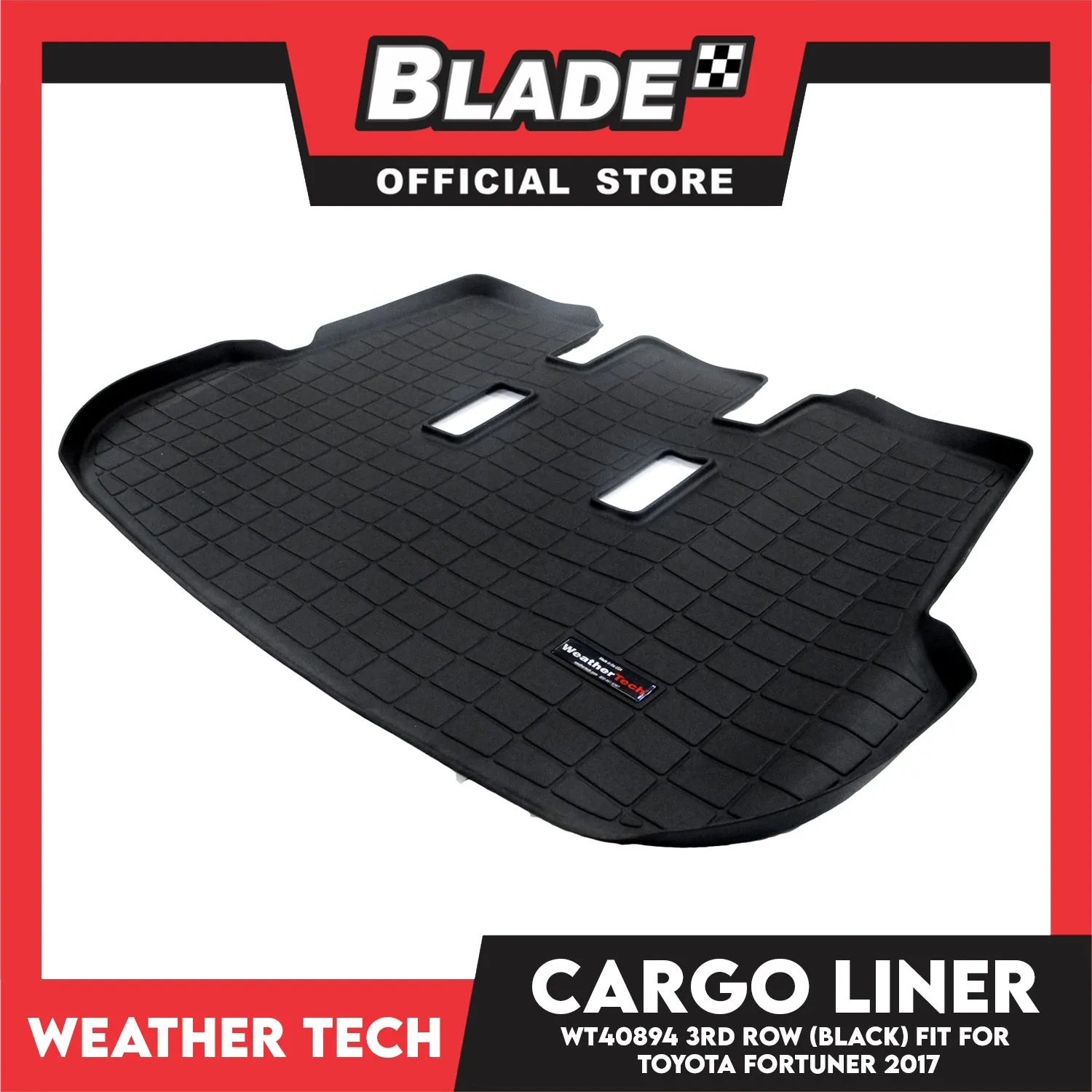 WeatherTech Cargo Liner WT40894 3rd Row (Black) Fit for Toyota Fortuner 2017