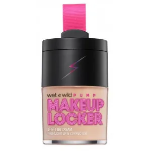 WET N' WILD MAKEUP LOCKER- 3-IN-1 SHEER BB CREAM, HIGHLIGHTER & CORRECTOR- LIGHT MEDIUM