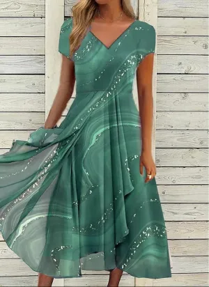 Yana | V-Neck Midi Dress