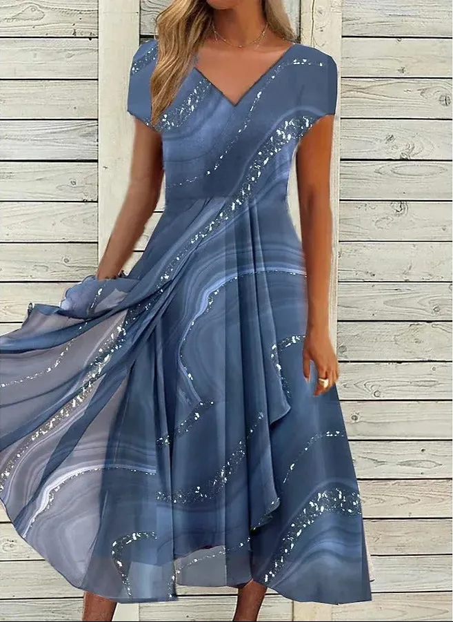 Yana | V-Neck Midi Dress