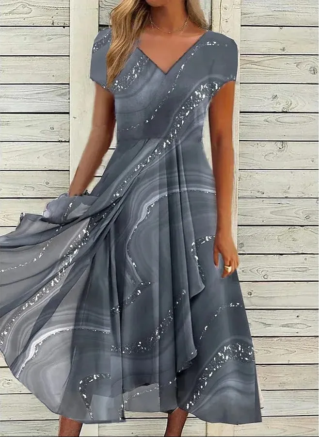 Yana | V-Neck Midi Dress