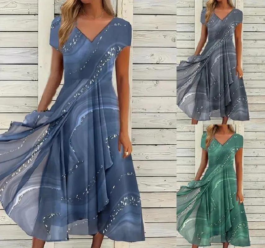 Yana | V-Neck Midi Dress