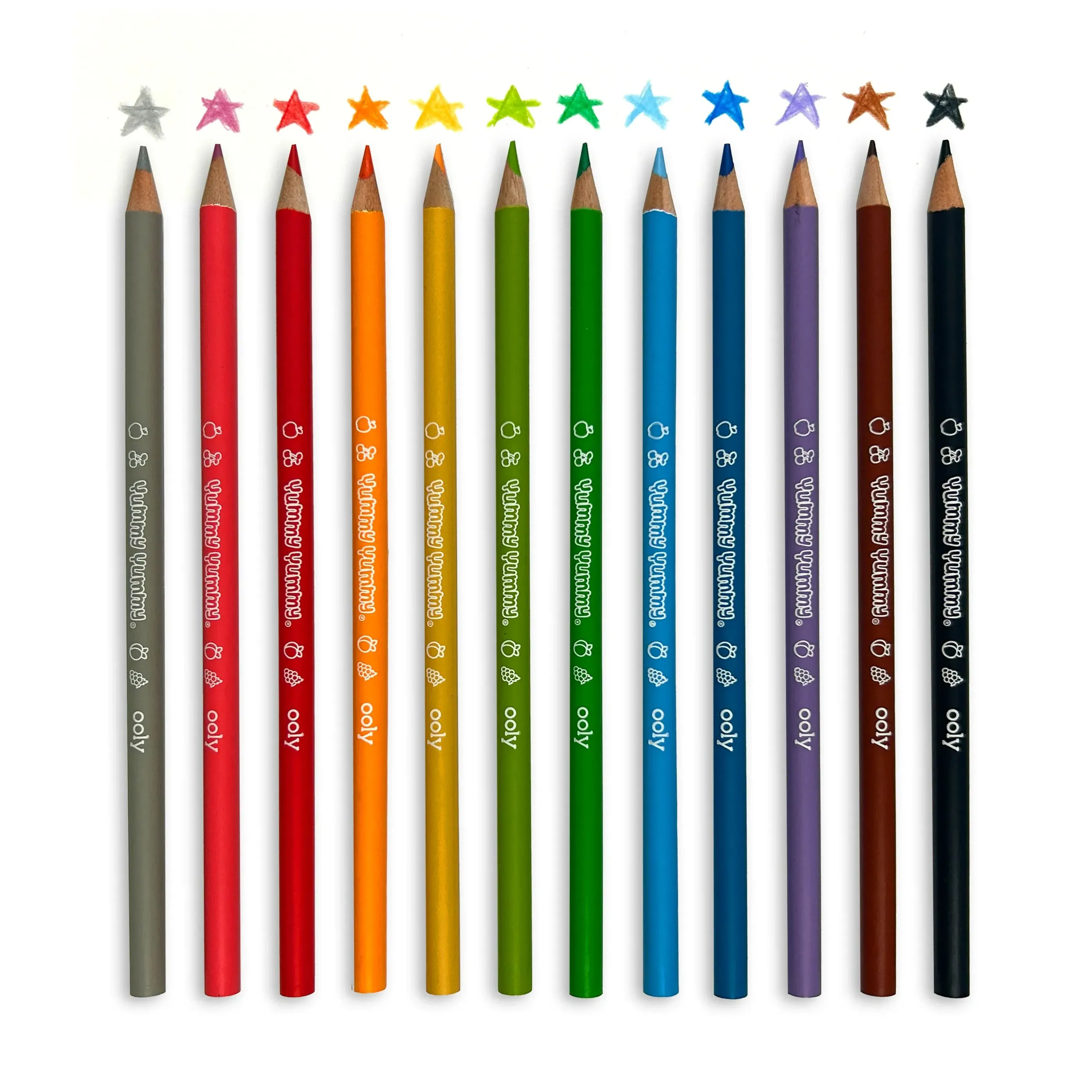 Yummy Yummy Fruit Scented Colored Pencils - Set of 12