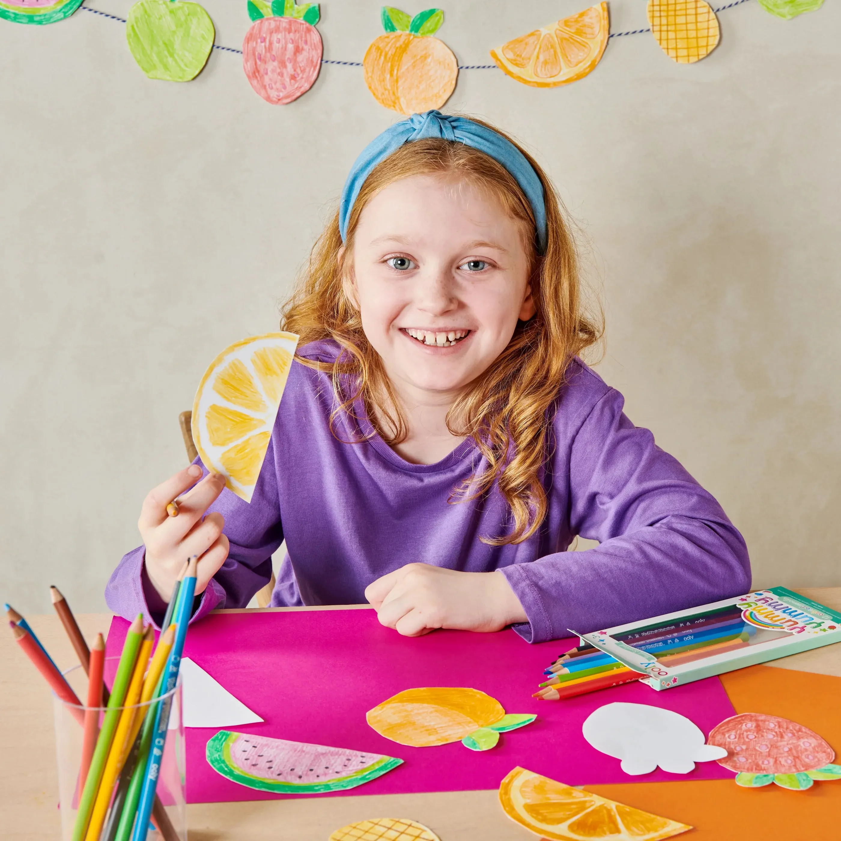 Yummy Yummy Fruit Scented Colored Pencils - Set of 12