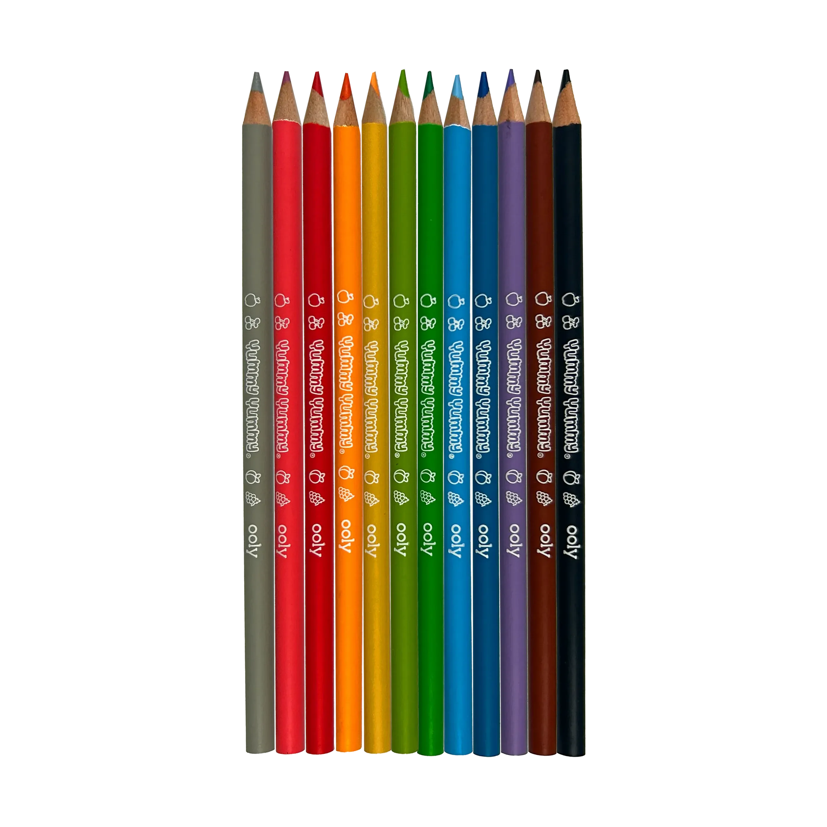 Yummy Yummy Fruit Scented Colored Pencils - Set of 12